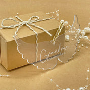 Angel Christmas Bauble clear acrylic sample