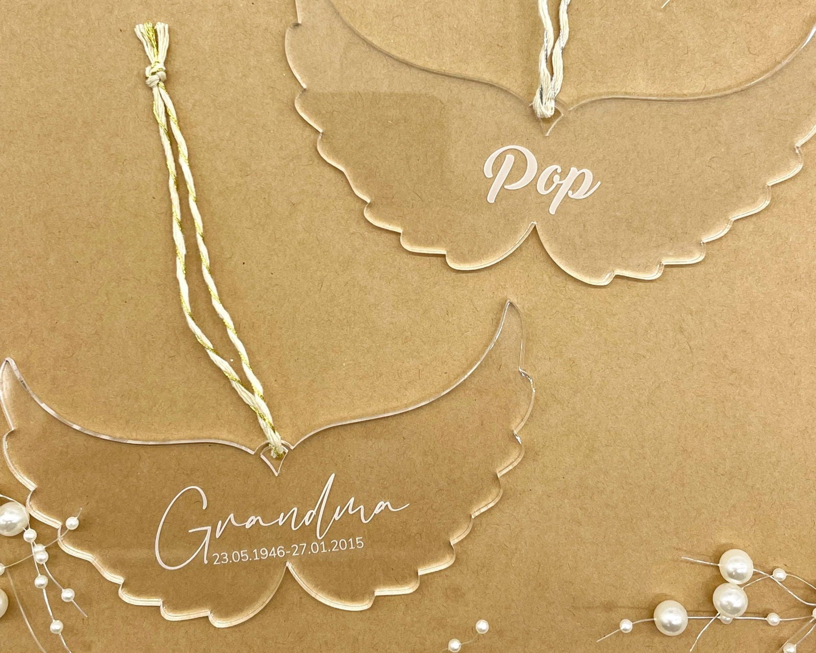 Angel Christmas Bauble sample top view