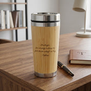 Personalised Bamboo Coffee Cup for Teacher