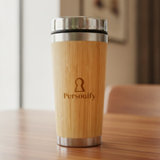 Personalised Corporate Bamboo Coffee Cup (450 ml)