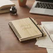Personalised Bamboo Notebook & Pen Set