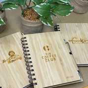Bamboo Corporate Notebook & Pen Set with Custom Logo
