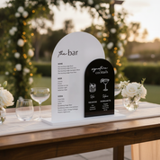 Bar Menu Wedding Signature Cocktail Sign (His and Hers Drinks)