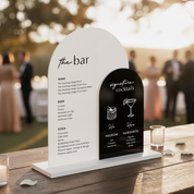Bar Menu Wedding Signature Cocktail Sign (His and Hers Drinks)