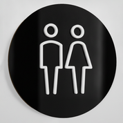 Acrylic Bathroom Sign