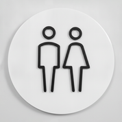 Acrylic Bathroom Sign