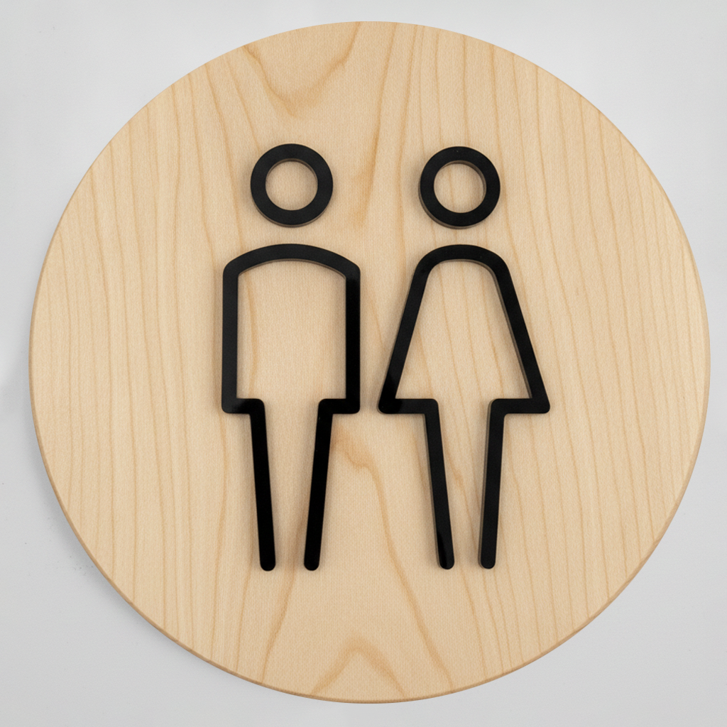 Acrylic Bathroom Sign