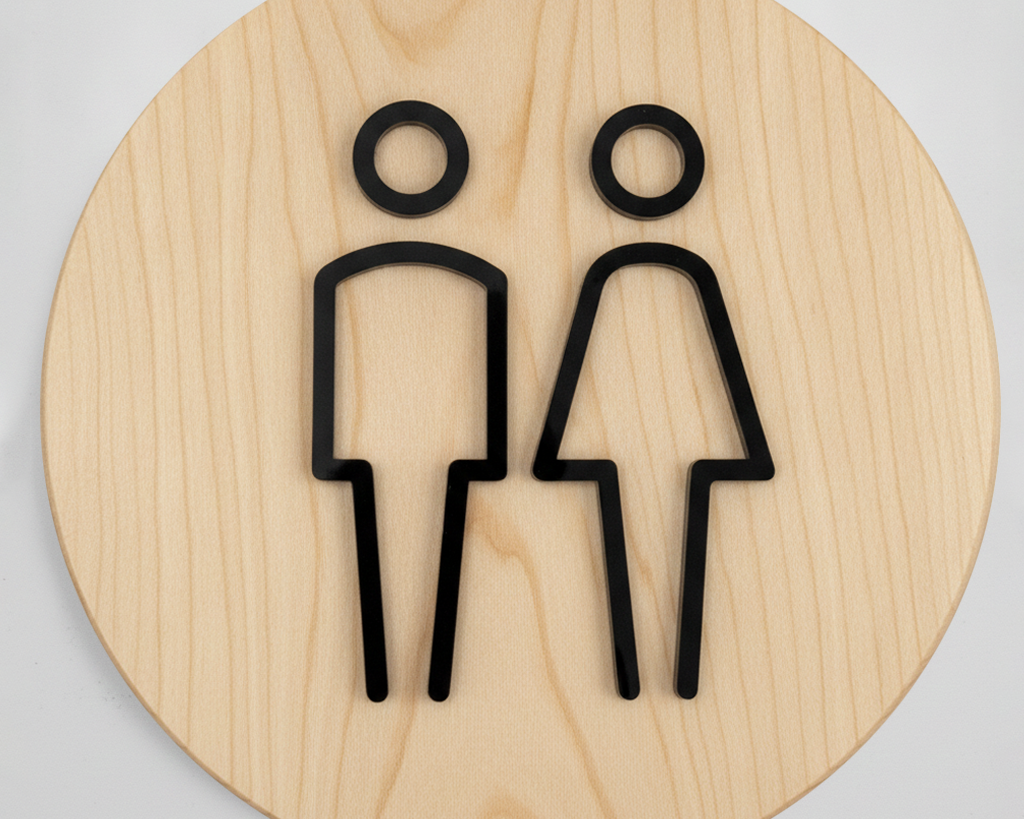 Acrylic Bathroom Sign