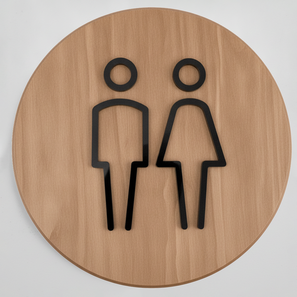 Acrylic Bathroom Sign