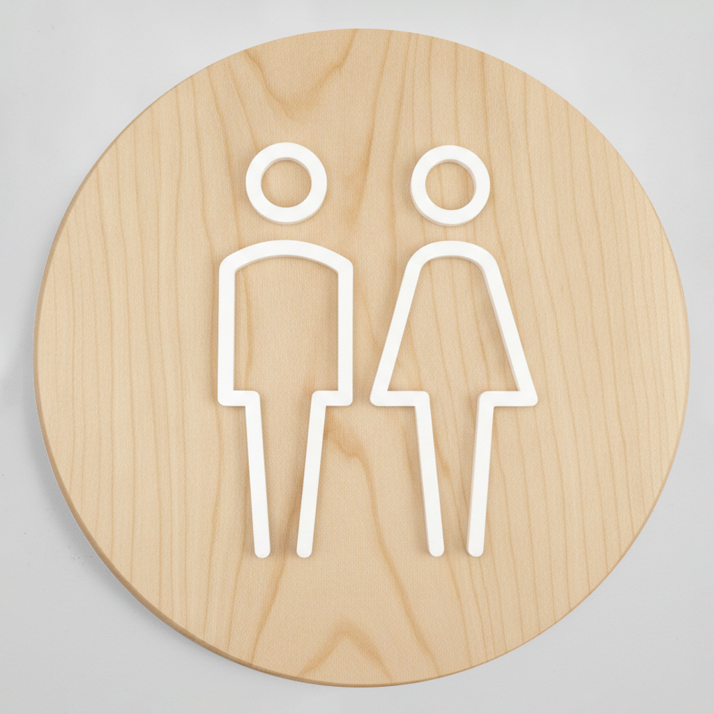 Acrylic Bathroom Sign