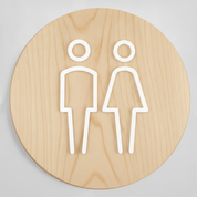 Acrylic Bathroom Sign