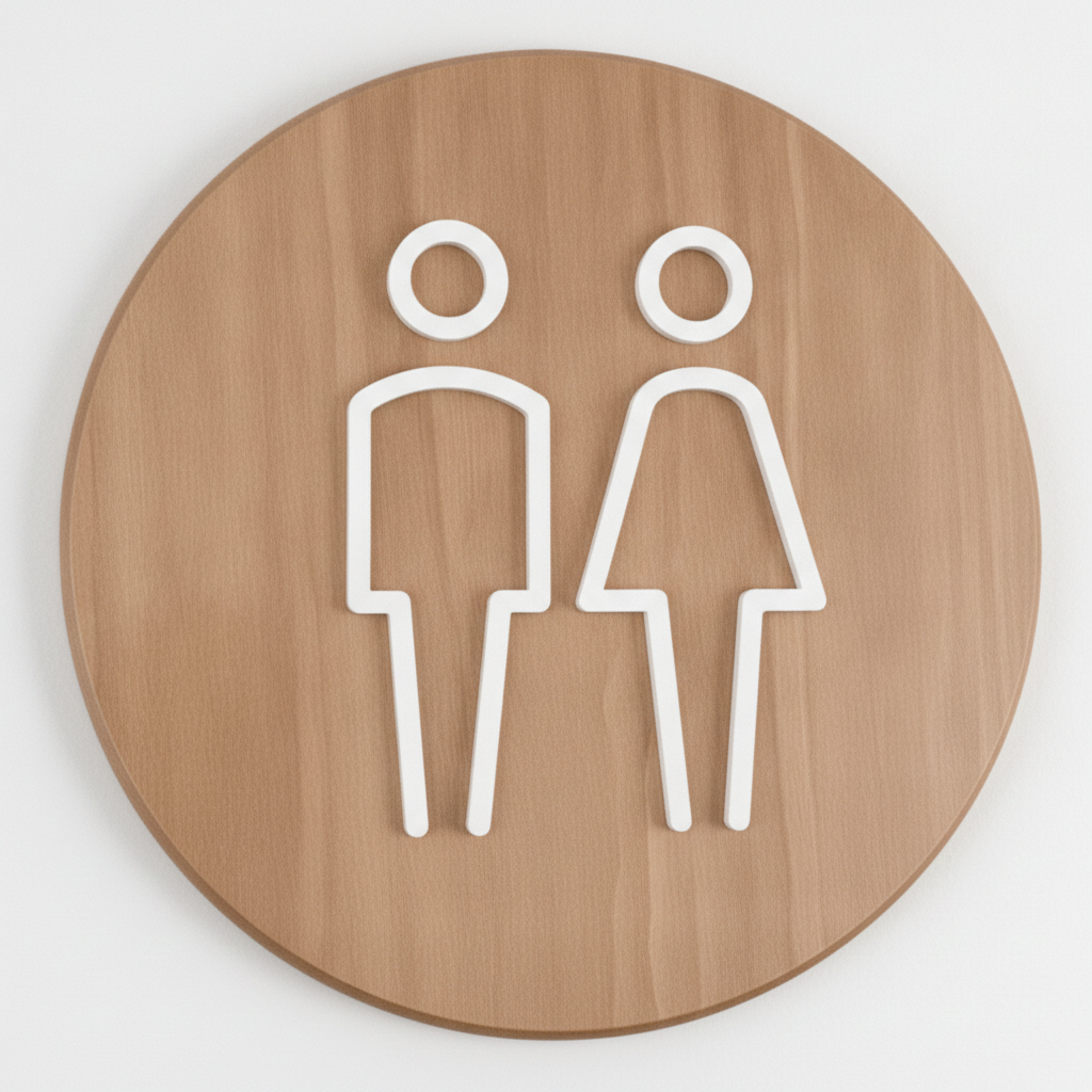 Acrylic Bathroom Sign