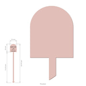 Birthday Arch Drink Stirrers - Rose gold template