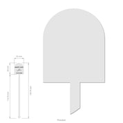 Birthday Arch Drink Stirrers - silver template