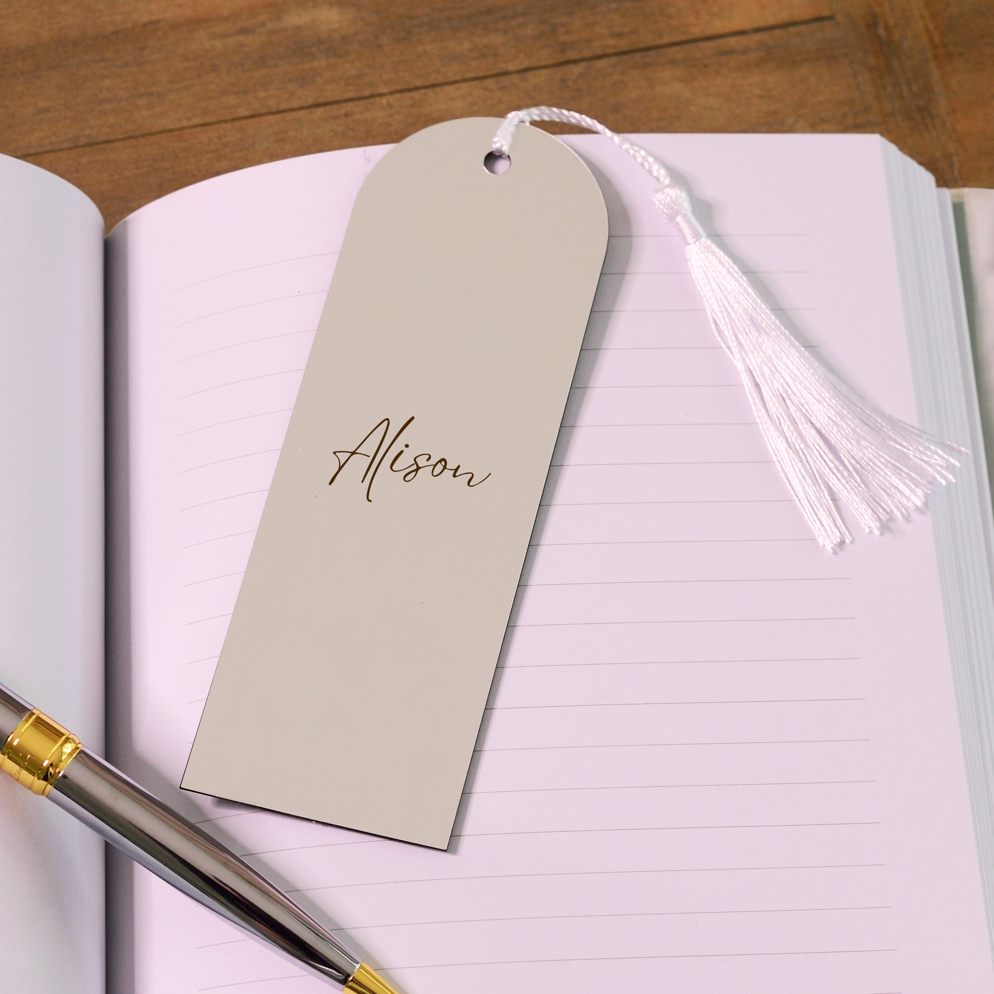 Engraved Bookmark Gift for Book Lovers - Personalised Name or Message