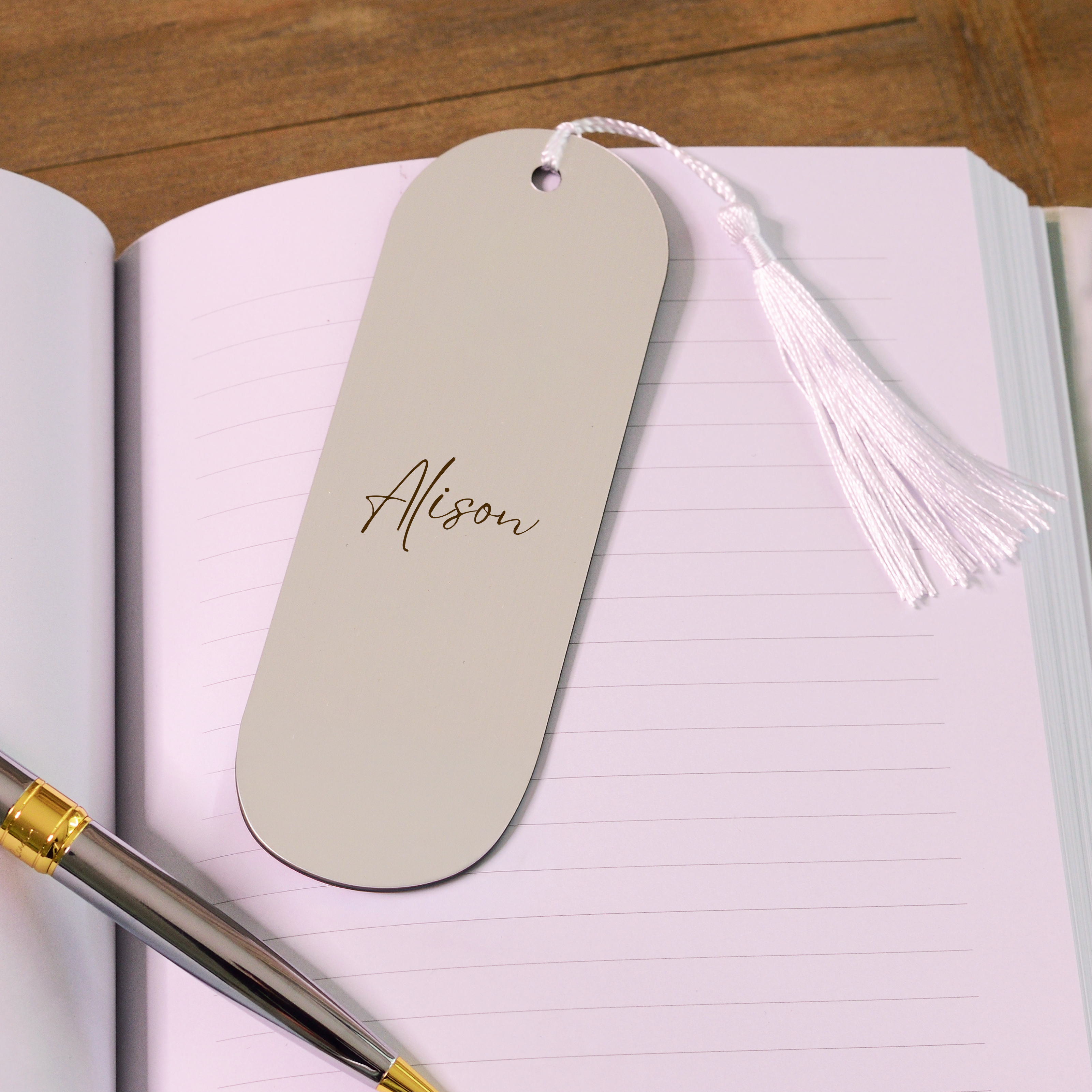 Engraved Bookmark Gift for Book Lovers - Personalised Name or Message