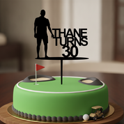Silhouette Cake Topper - Made From Your Photo (Any Name & Age)