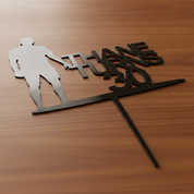 Silhouette Cake Topper - Made From Your Photo (Any Name & Age)