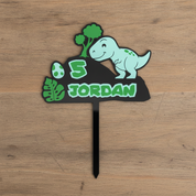 Custom Dinosaur Acrylic Cake Topper for Dinosaur Theme Birthday Party