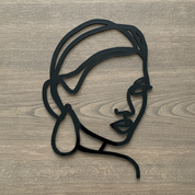 Face Line Drawing Custom Cake Topper - Made From Your Photo