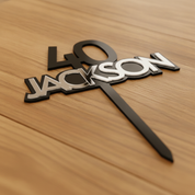 Personalised Acrylic Cake Topper in Bold Font (Any Name & Age)