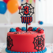 Custom Spider-Man Acrylic Cake Topper for Spiderman Theme Birthday Party
