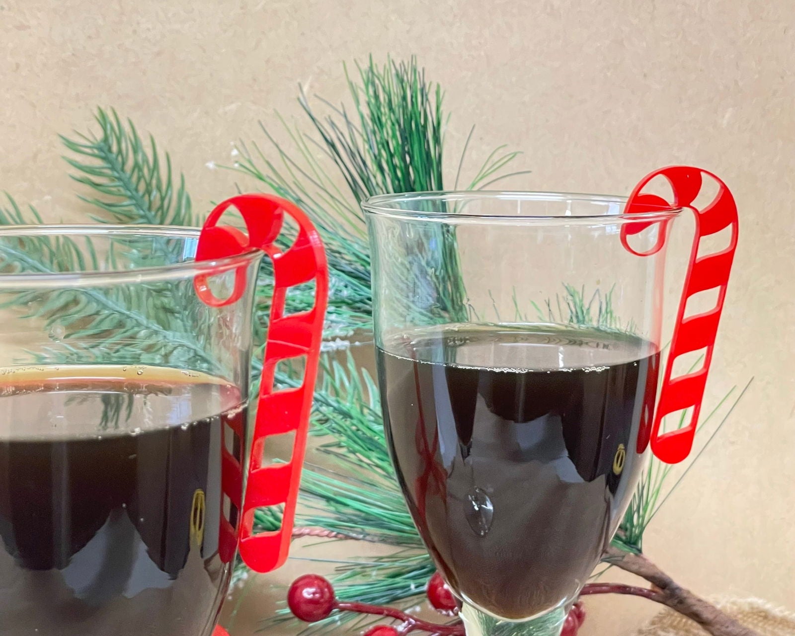 Candy Cane Christmas Drink Tag sample