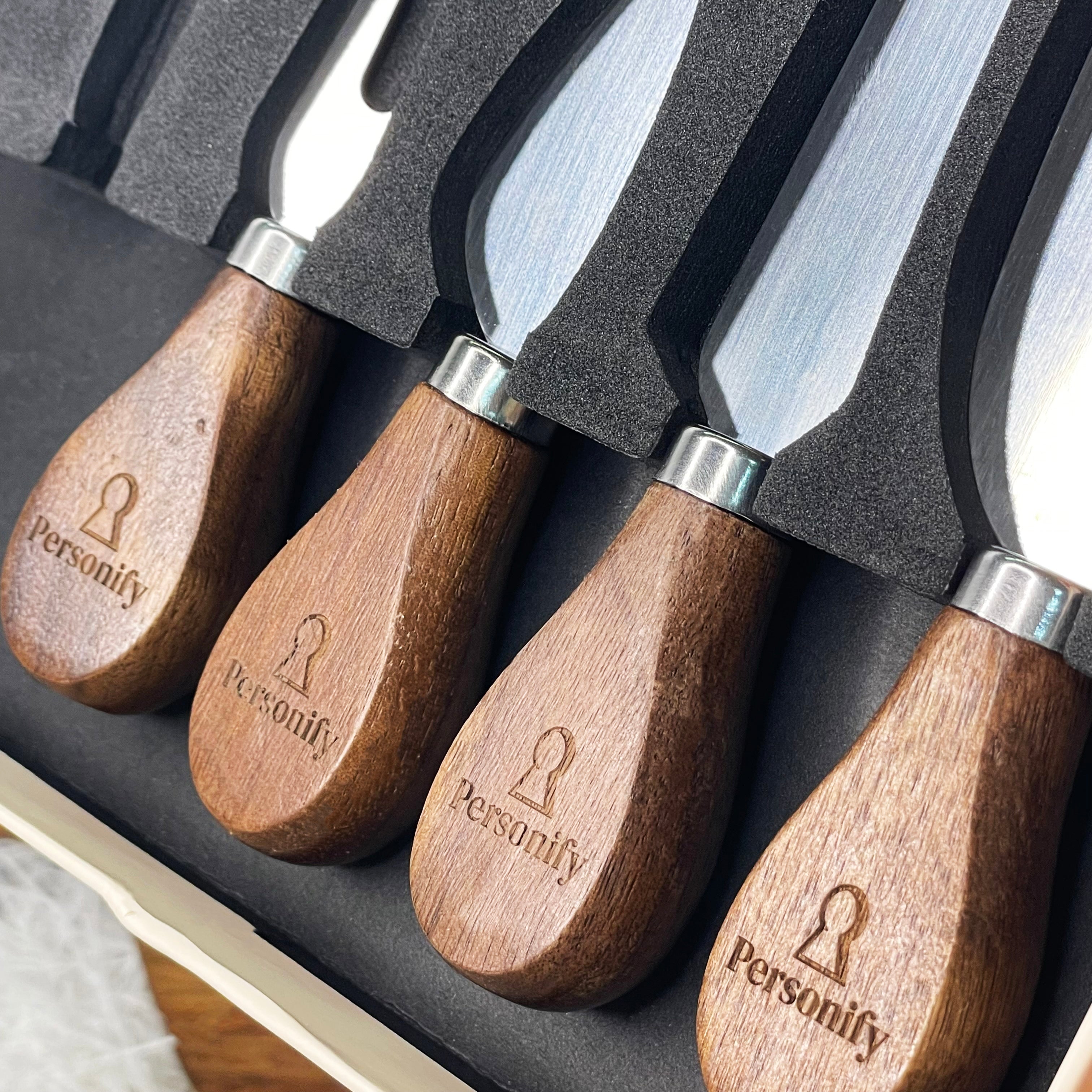 Wooden Corporate Cheeseboard Set