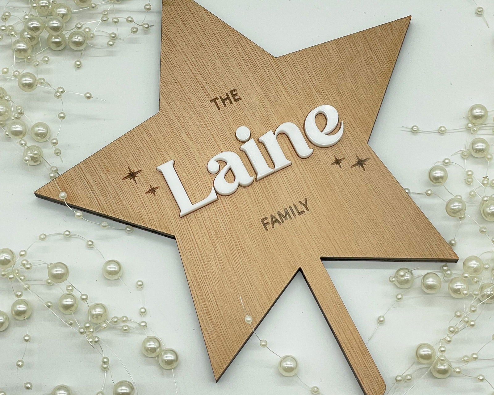 Christmas Tree Topper star sample top view