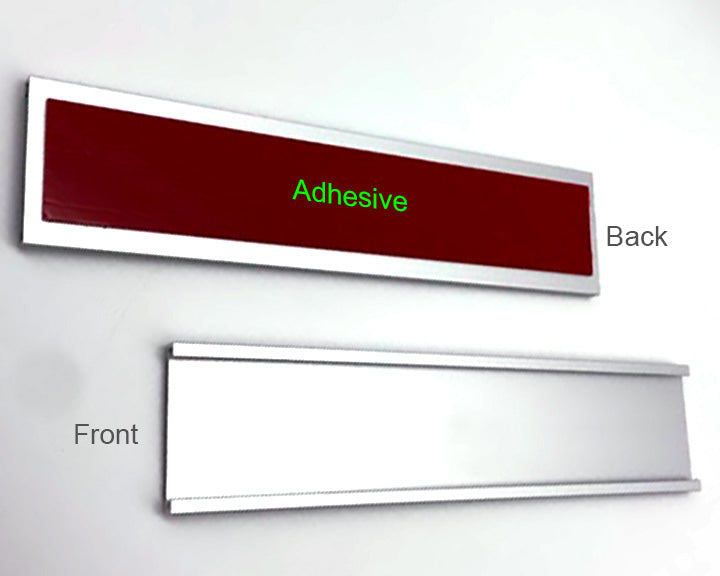 Chrome holder only with 3M tape backing