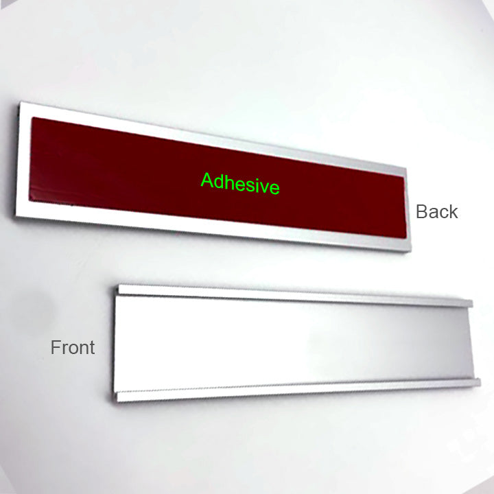 Chrome holder only with 3M tape backing