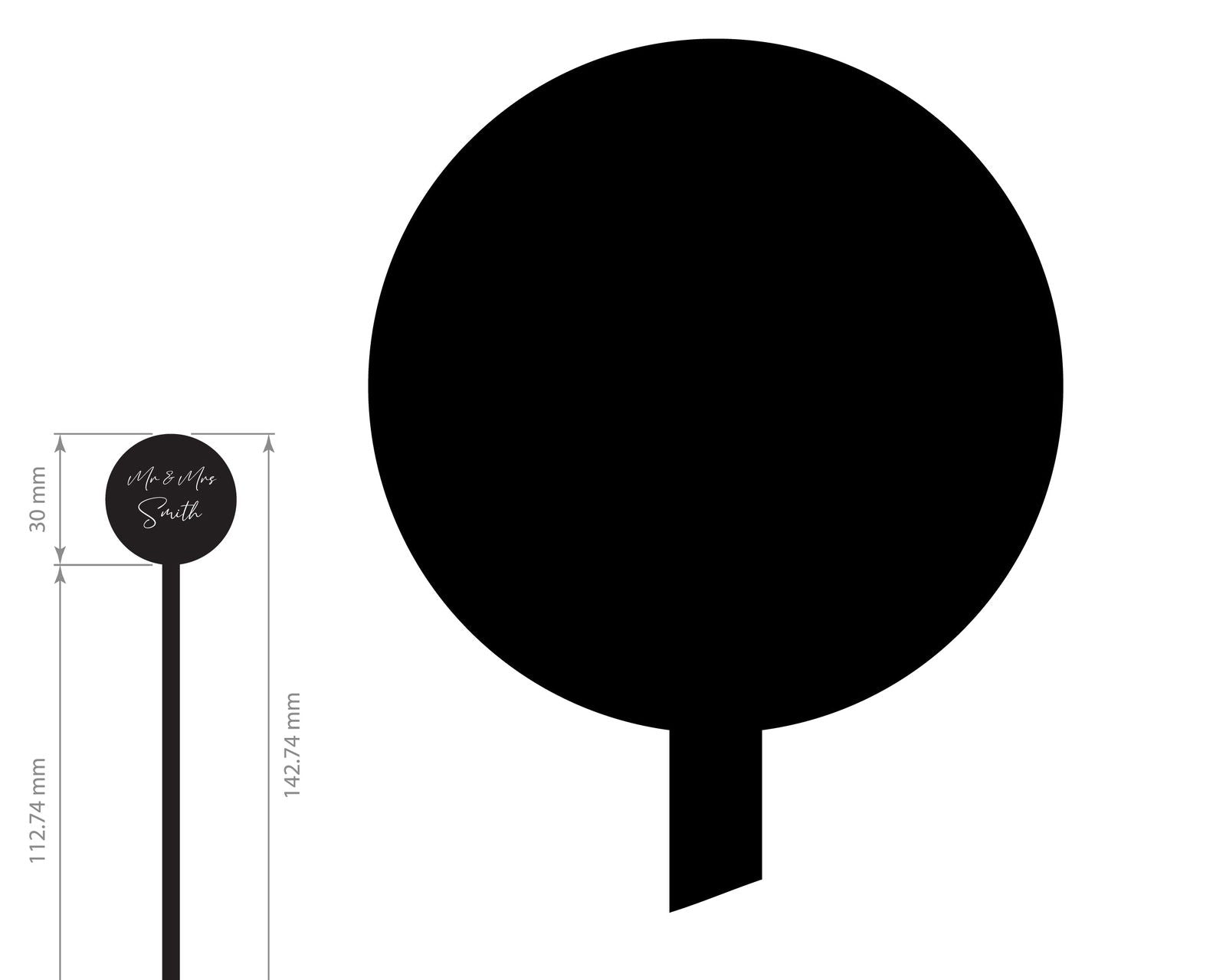 Classic Wedding Drink Stirrers black template