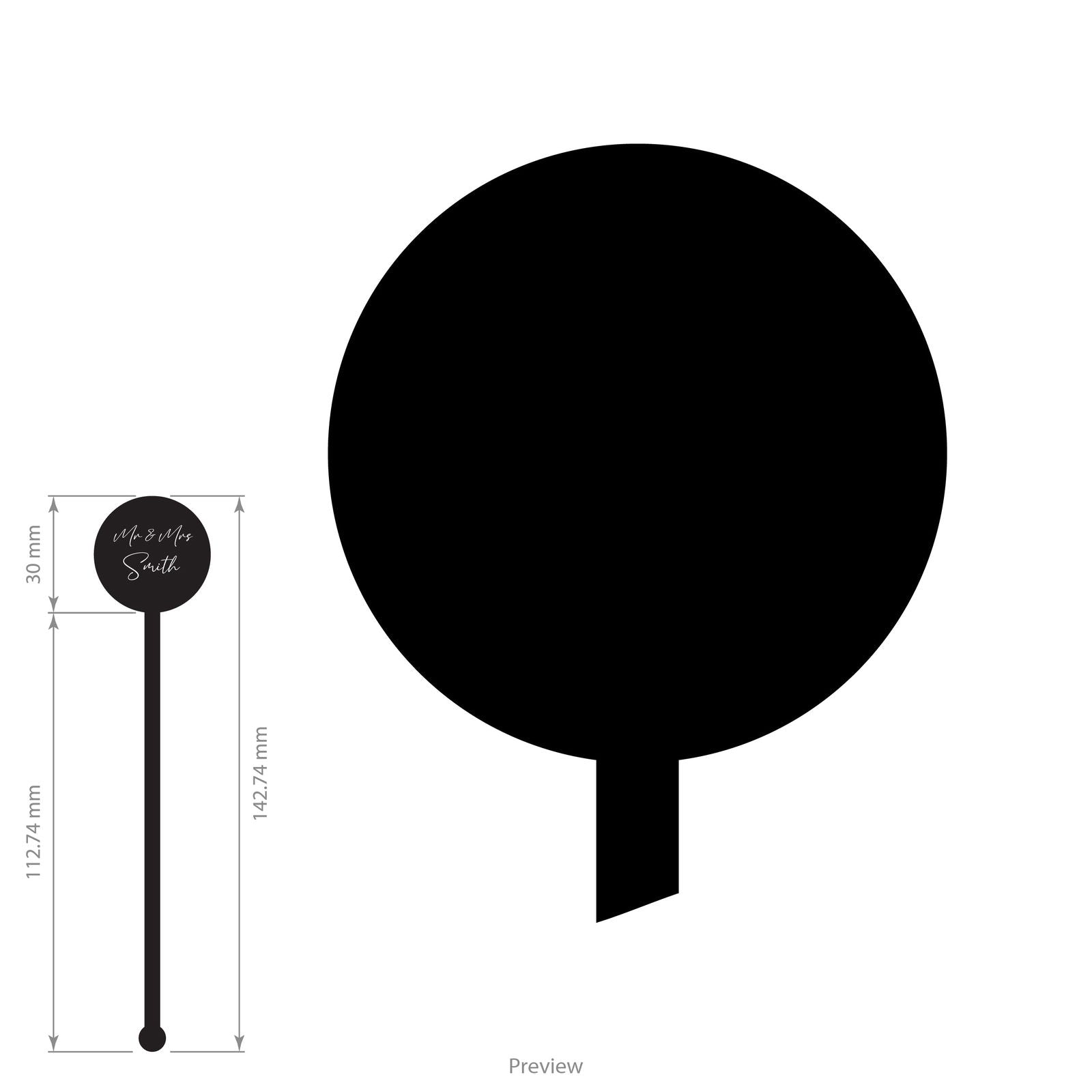 Classic Wedding Drink Stirrers black template