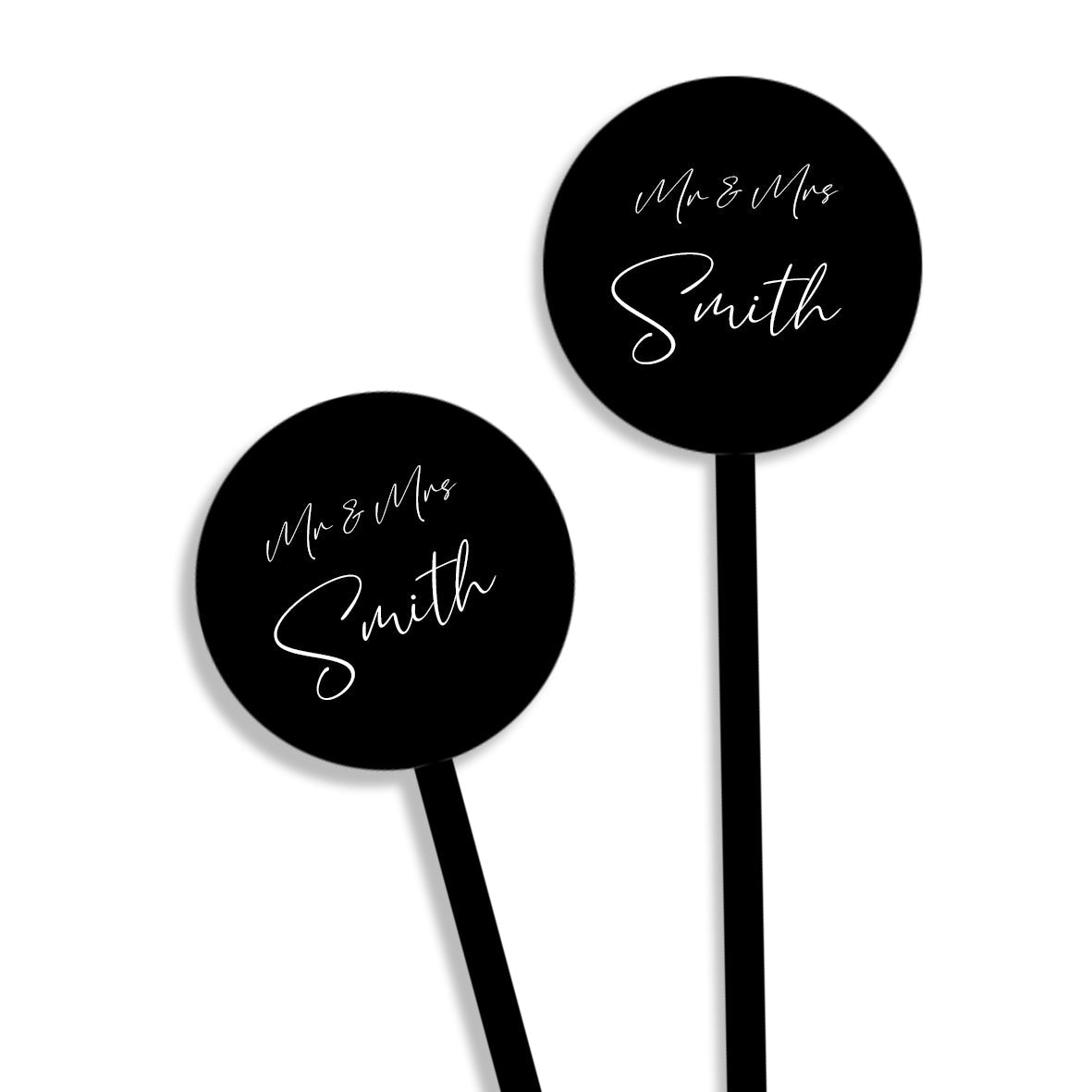 Classic Wedding Drink Stirrers sample front view
