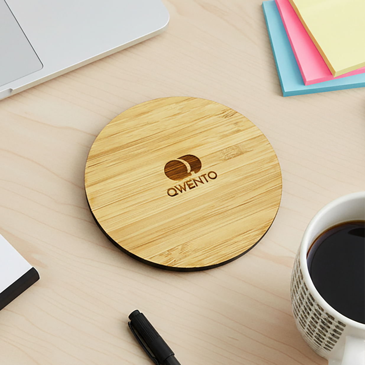 Engraved Bamboo Corporate Coaster for Team & Client Gifting
