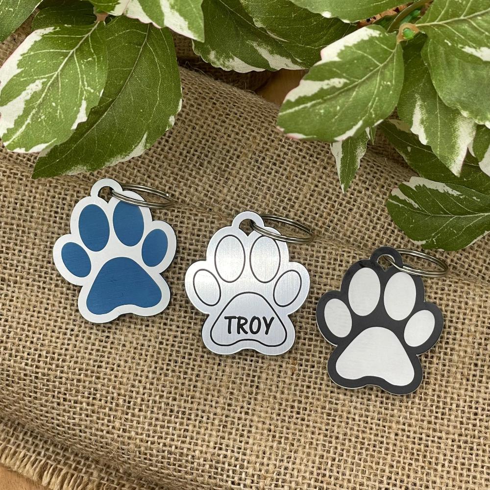 Custom Pet Tags Paw sample