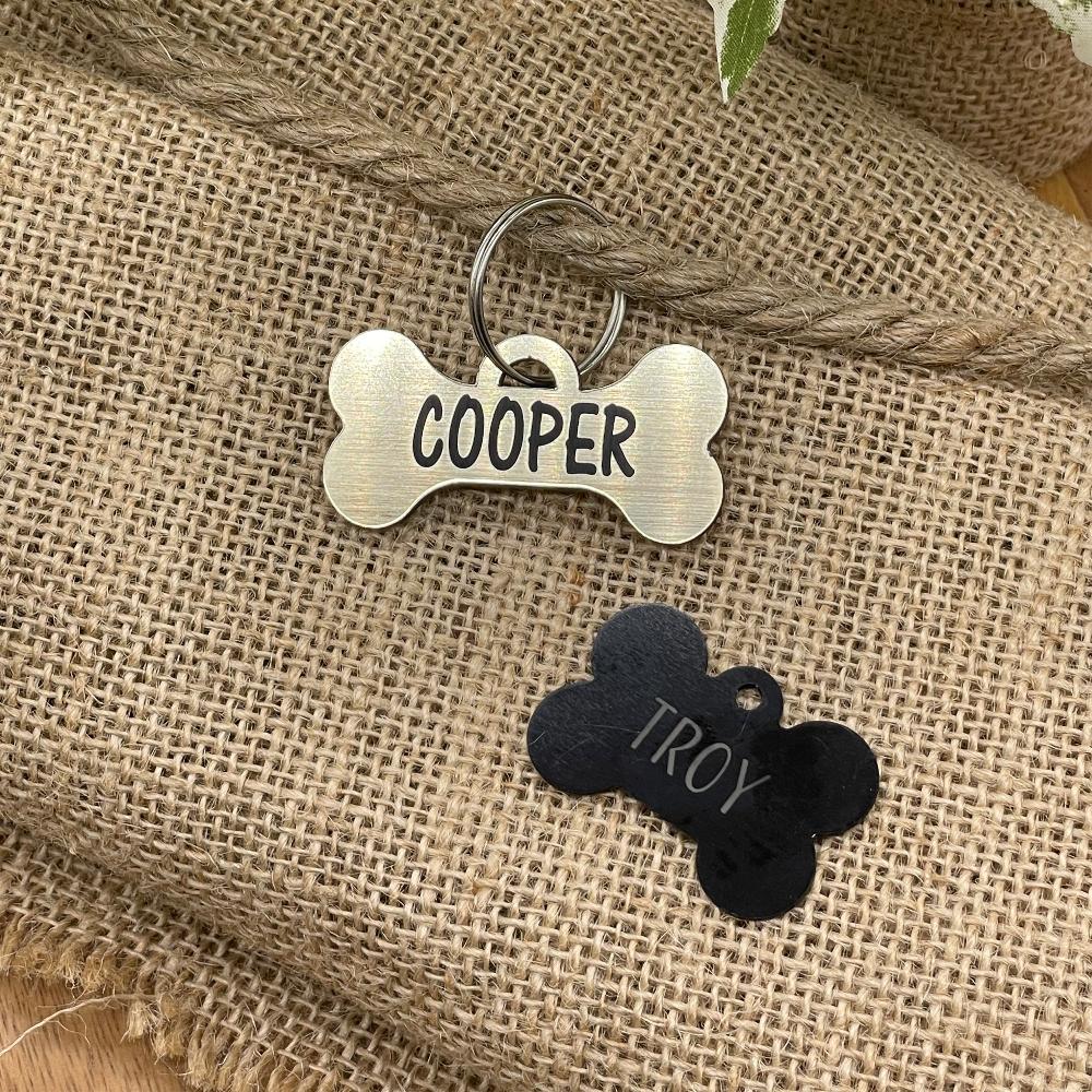 Custom Pet Tags sample bone artwork
