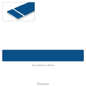 Desk Name Plate with Holder - blue with white text template