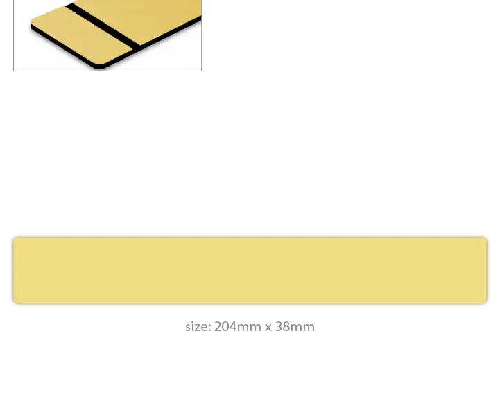 Desk Name Plate with Holder - gold  with black text template