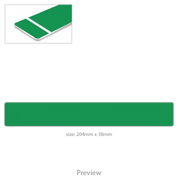 Desk Name Plate with Holder - green with white text template