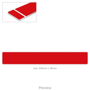 Desk Name Plate with Holder - red with white text template