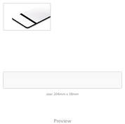 Desk Name Plate with Holder - white with black text template