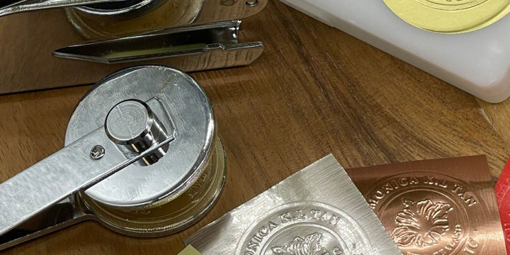 Embosser Stamp sample with seal