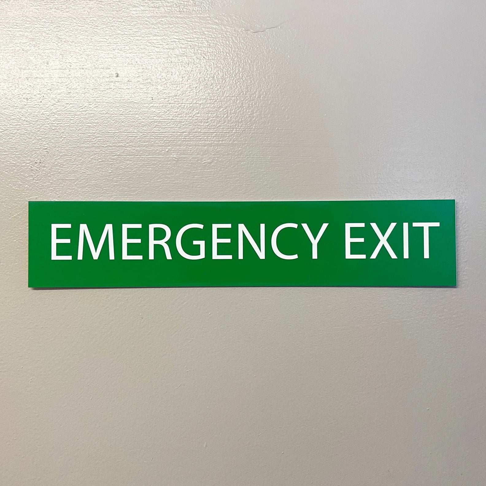 Emergency Exit Sign