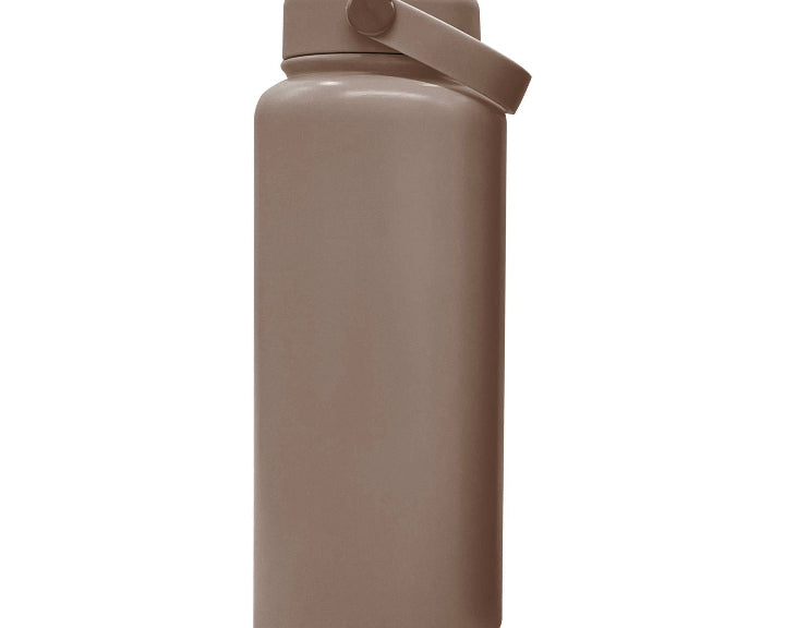 Engraved 950ml (32oz) Stainless Steel Water Bottle - BPA-Free - template nude brown