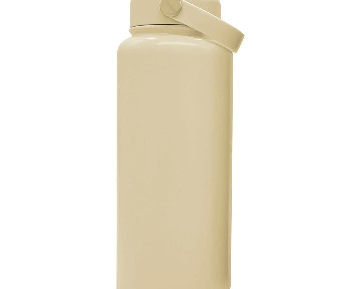 Engraved 950ml (32oz) Stainless Steel Water Bottle - BPA-Free - template pastel yellow