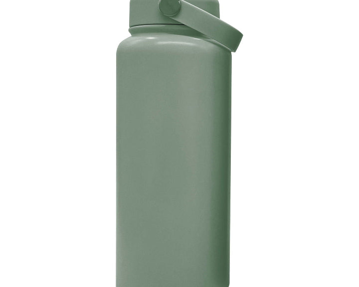 Engraved 950ml (32oz) Stainless Steel Water Bottle - BPA-Free - template sage green