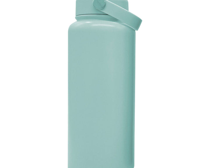 Engraved 950ml (32oz) Stainless Steel Water Bottle - BPA-Free - template soft teal