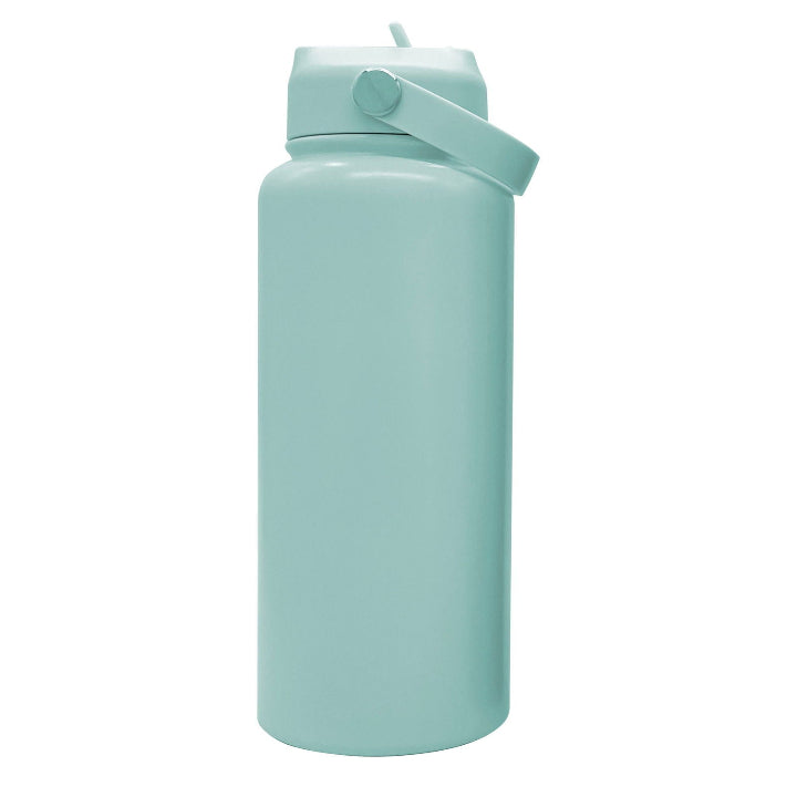 Engraved 950ml (32oz) Stainless Steel Water Bottle - BPA-Free - template soft teal