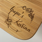 Cheeseboard engraved with customised artwork